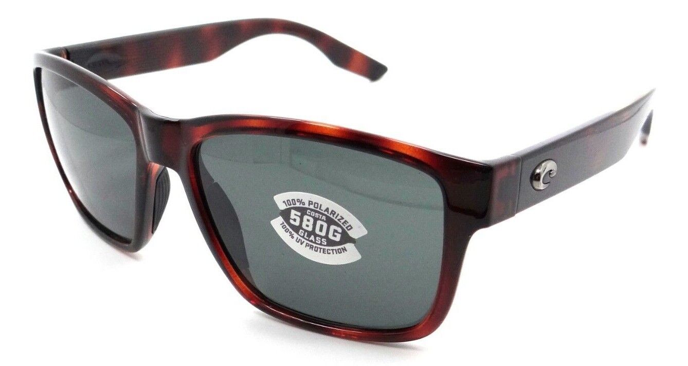 Costa Del Mar Sunglasses Paunch 57-16-145 Tortoise / Gray 580G Glass-0097963911078-classypw.com-1