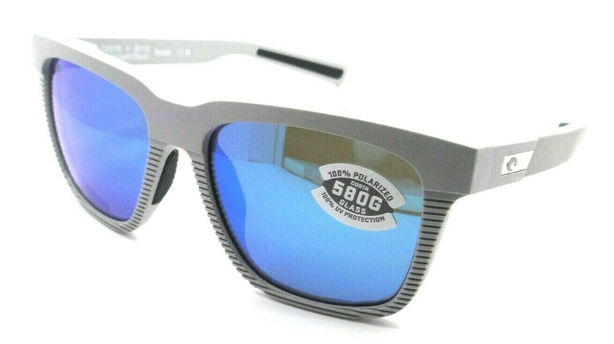 Costa Del Mar Sunglasses Pescador 55-17-140 Net Light Gray / Blue Mirror 580G-097963861991-classypw.com-1