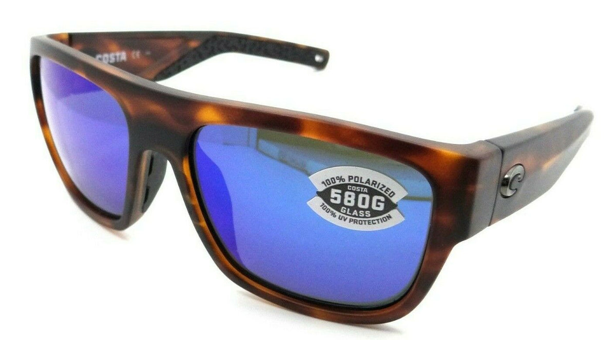 Costa Del Mar Sunglasses Sampan 60-17-136 Matte Tortoise / Blue Mirror 580G-0097963837989-classypw.com-1