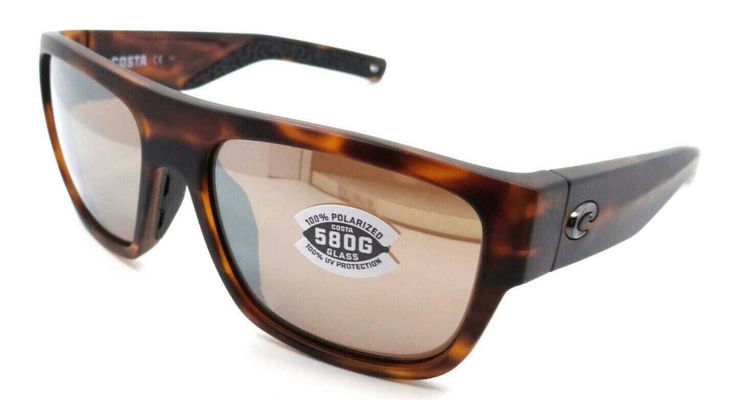 Costa Del Mar Sunglasses Sampan 60-17-136 Matte Tortoise / Silver Mirror 580G-0097963838047-classypw.com-1