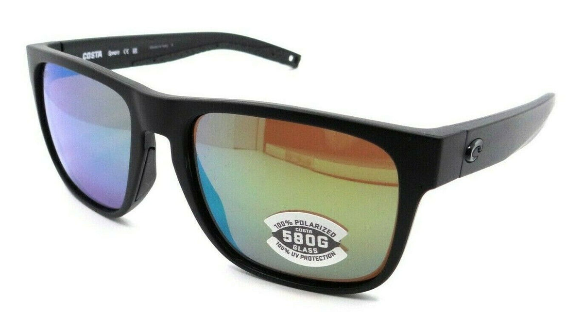 Costa Del Mar Sunglasses Spearo 56-17-134 Blackout / Green Mirror 580G Glass-097963818445-classypw.com-1