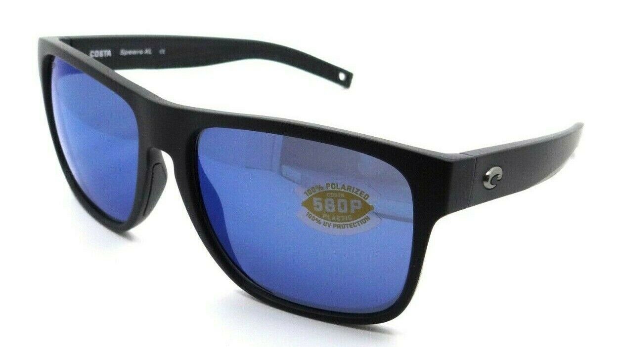 Costa Spearo XL Sunglasses - Matte Black/Blue Mirror 580G