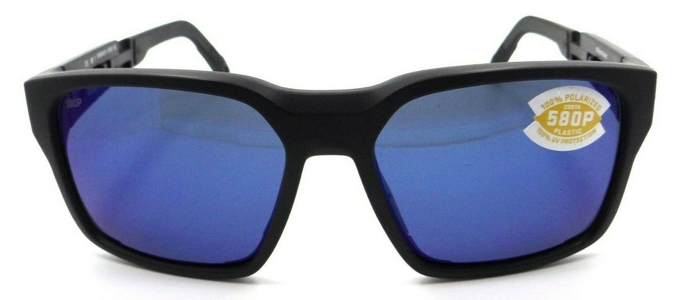 Costa Del Mar Sunglasses Tailwalker 56-17-120 Matte Black / Blue Mirror 580P-0097963844710-classypw.com-1