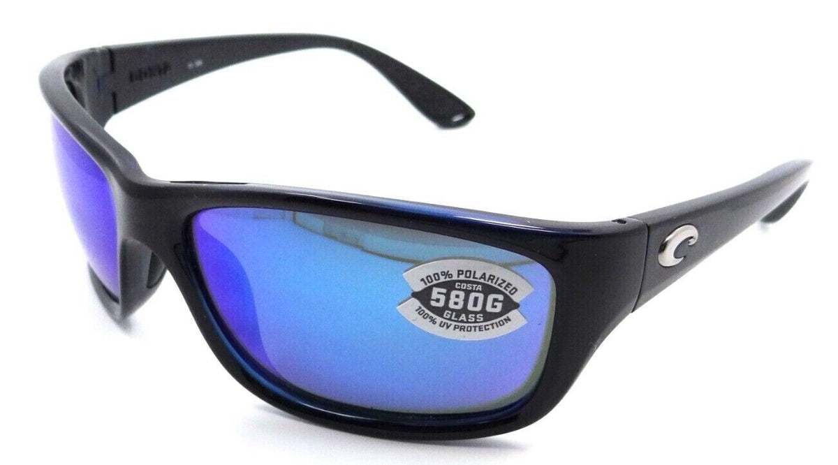 Costa Del Mar Sunglasses Tasman Sea 63-15-129 Shiny Black / Blue Mirror 580G-97963556477-classypw.com-1