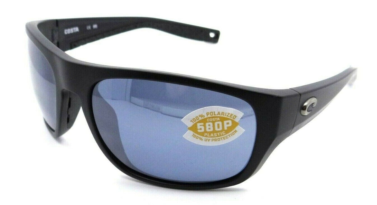 Costa Del Mar Sunglasses Tico 60-17-119 Matte Black / Gray Silver Mirror 580P-097963812429-classypw.com-1