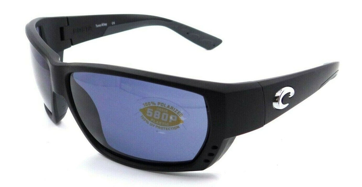 Costa Del Mar Sunglasses Tuna Alley 06S9009-0262 62-11-125 Matte Black/Gray 580P-0097963497800-classypw.com-1