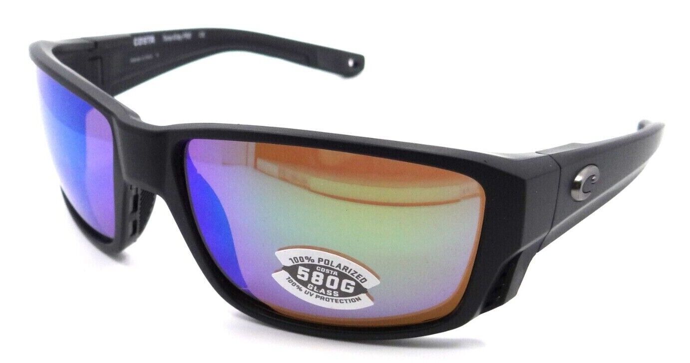 Costa Del Mar Sunglasses Tuna Alley Pro 60-16-123 Black / Green Mirror 580G-097963910781-classypw.com-1