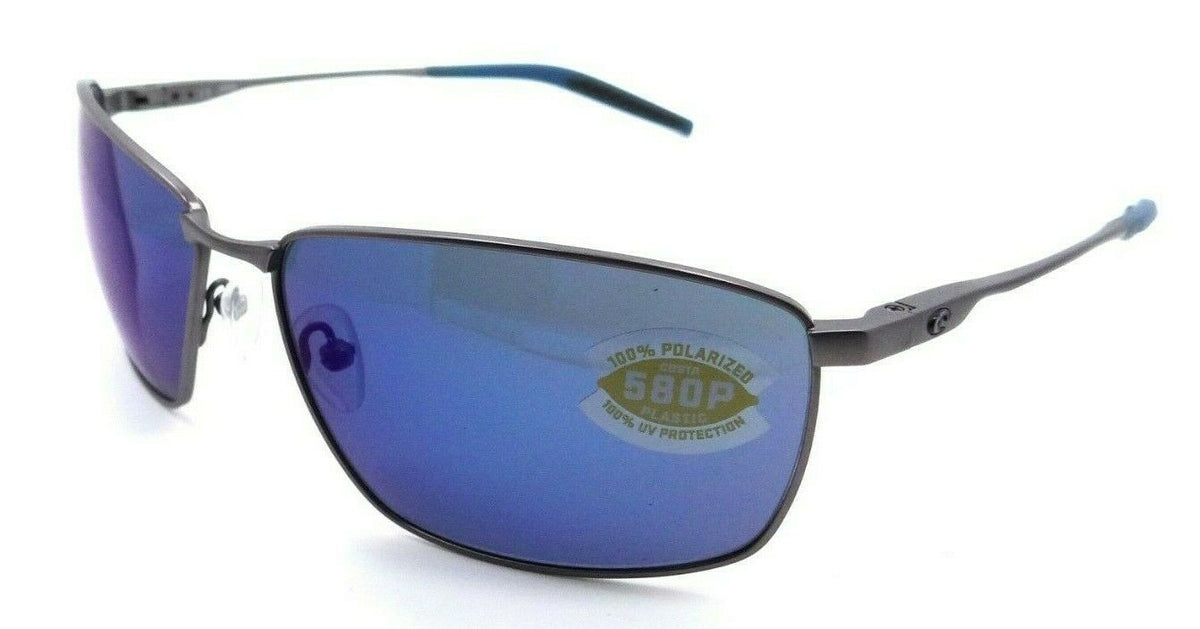 Costa Del Mar Sunglasses Turret TRT 247 Matte Dark Gunmetal / Blue Mirror 580P-097963809191-classypw.com-1