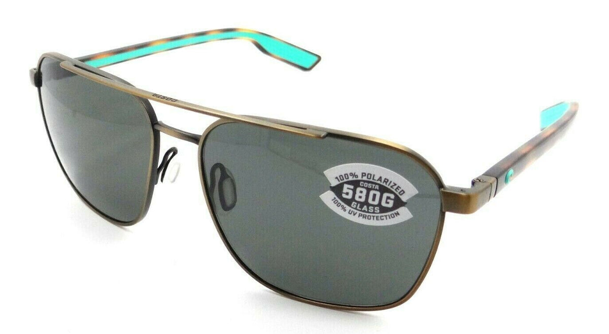 Costa Del Mar Sunglasses Wader 58-16-140 Antique Gold / Gray 580G Glass-0097963844857-classypw.com-1