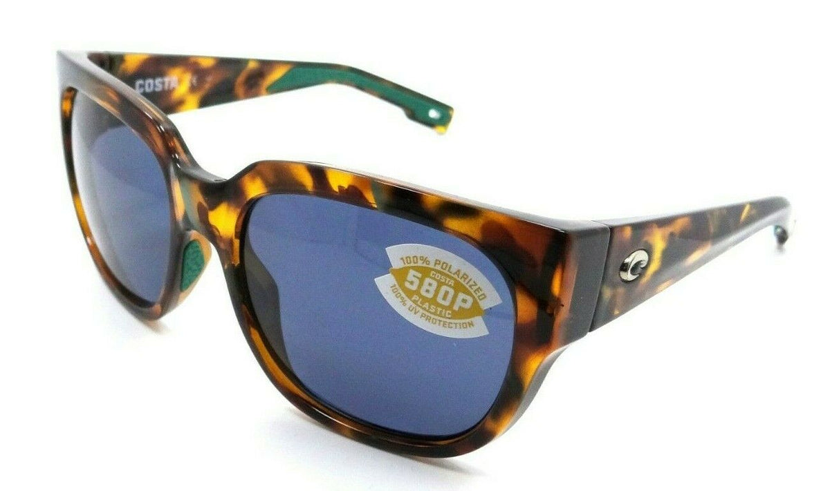 Costa Del Mar Sunglasses Waterwoman 55-17-131 Shiny Palm Tortoise / Gray 580P-097963812764-classypw.com-1