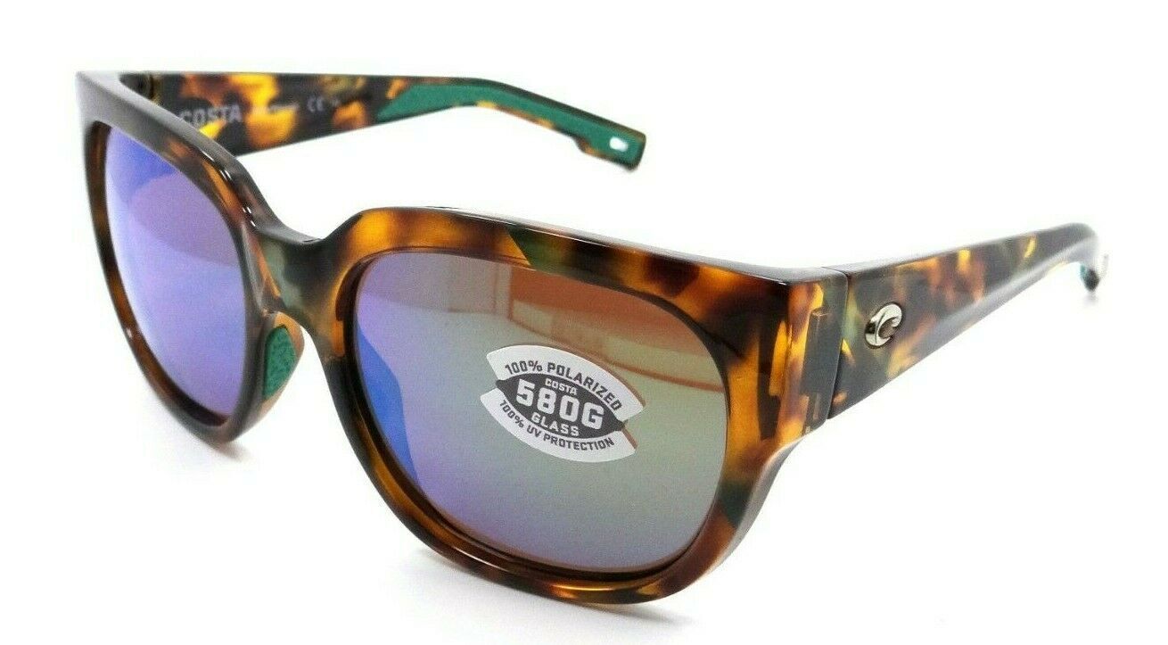 Costa Del Mar Sunglasses Waterwoman Shiny Palm Tortoise /Green Mirror 580G Glass-097963818797-classypw.com-1