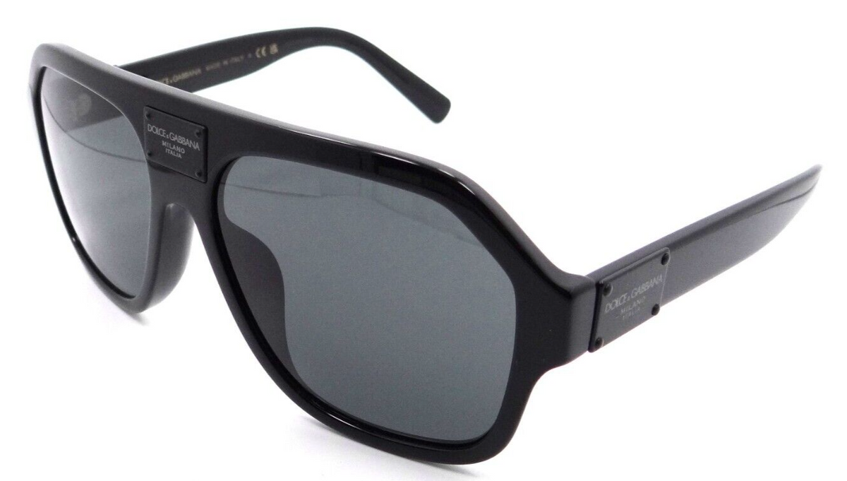 Dolce &amp; Gabbana Sunglasses DG 4433F 501/87 58-16-145 Black / Dark Grey Italy