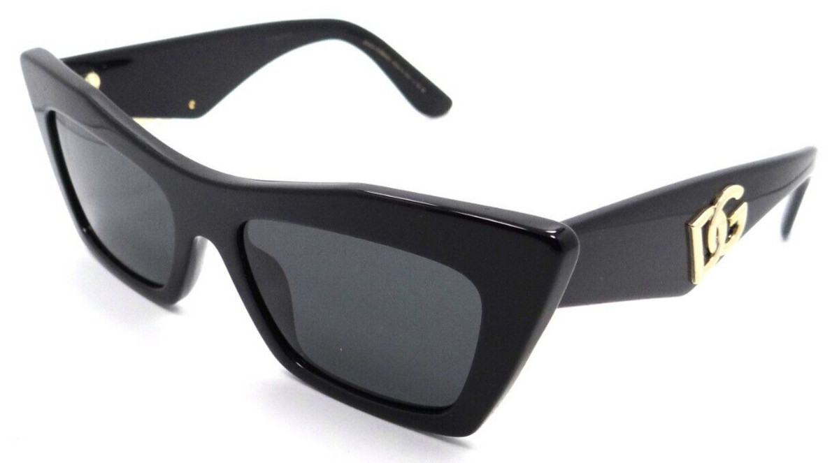 Dolce &amp; Gabbana Sunglasses DG 4435 501/87 53-18-145 Black / Dark Grey Italy