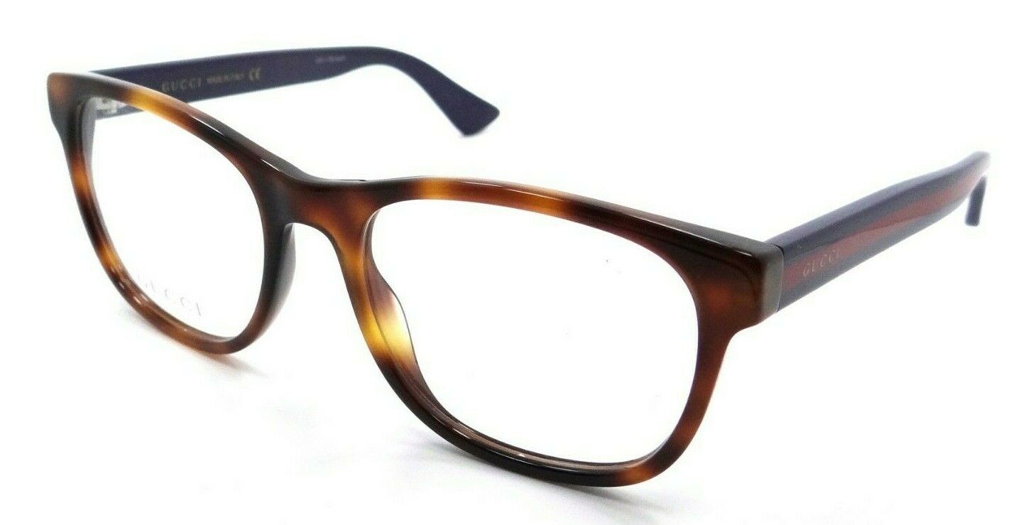 Gucci Eyeglasses Frames GG0004O 008 55-19-145 Havana / Blue Made in Italy-889652154985-classypw.com-1