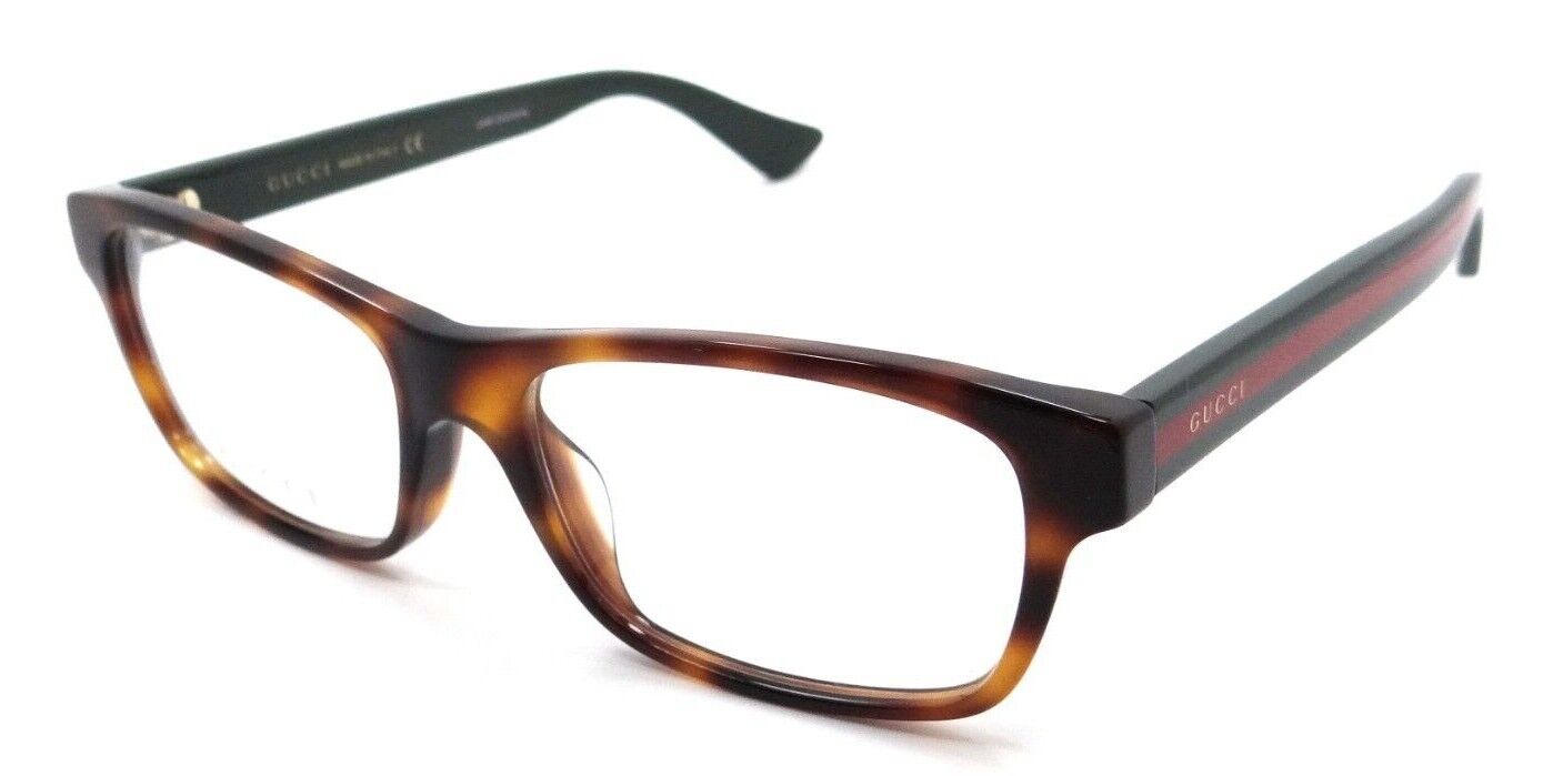 Gucci Eyeglasses Frames GG0006OA 013 56-17-150 Havana / Green Made in Italy-889652154855-classypw.com-1