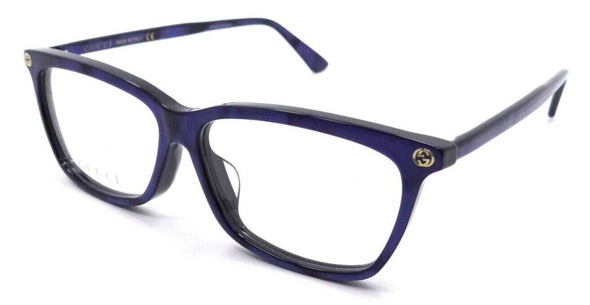 Gucci Eyeglasses Frames GG0042OA 004 55-13-145 Blue Made in Italy-889652050324-classypw.com-1