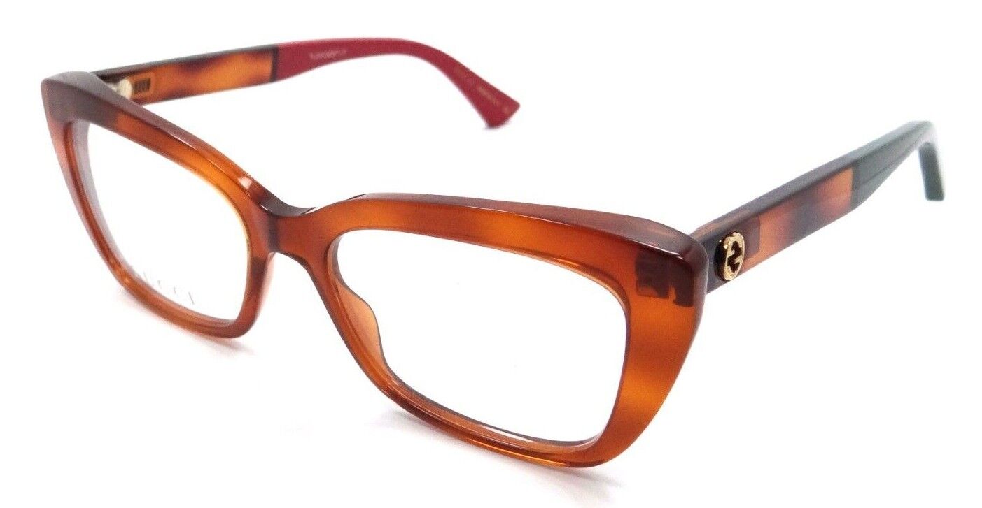 Gucci Eyeglasses Frames GG0165O 004 51-17-140 Havana Made in Italy-889652089003-classypw.com-1