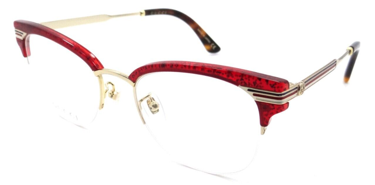 Gucci Eyeglasses Frames GG0201O 003 50-18-140 Red / Gold Made in Japan-889652093529-classypw.com-1