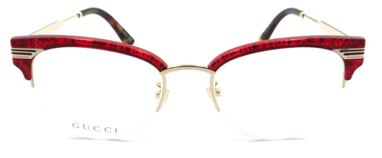 Gucci Eyeglasses Frames GG0201O 003 50-18-140 Red / Gold Made in Japan-889652093529-classypw.com-2