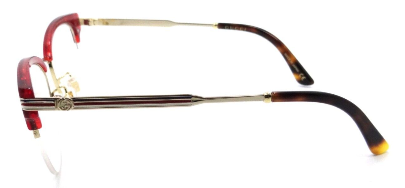 Gucci Eyeglasses Frames GG0201O 003 50-18-140 Red / Gold Made in Japan-889652093529-classypw.com-3