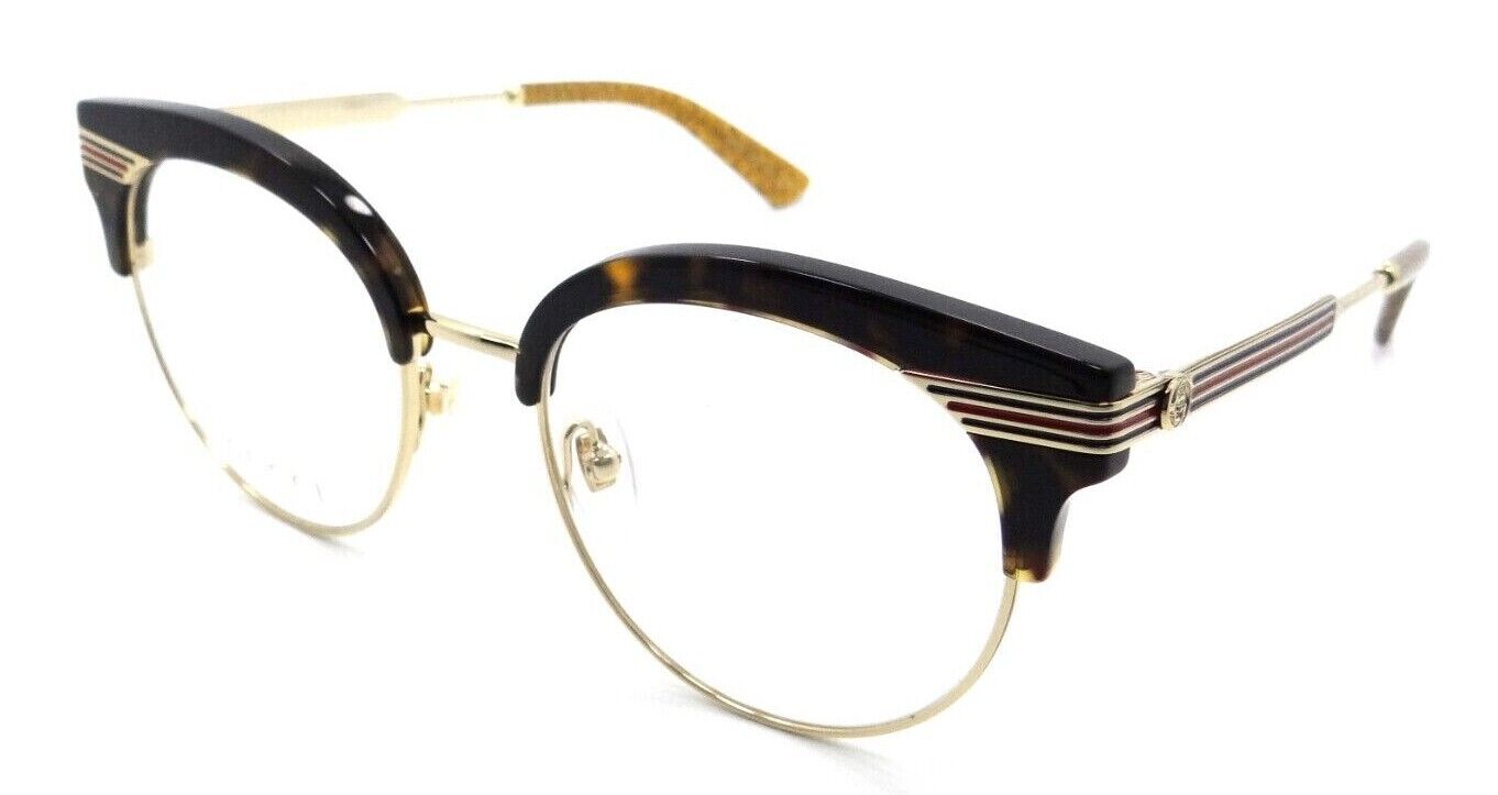 Gucci Eyeglasses Frames GG0285O 002 50-19-140 Havana / Gold Made in Japan-889652126722-classypw.com-1