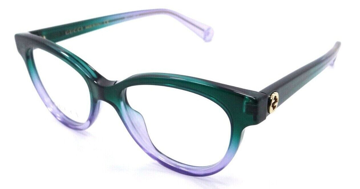 Gucci Eyeglasses Frames GG0373O 007 47-16-140 Green Violet Gradient Small Faces-889652293806-classypw.com-1