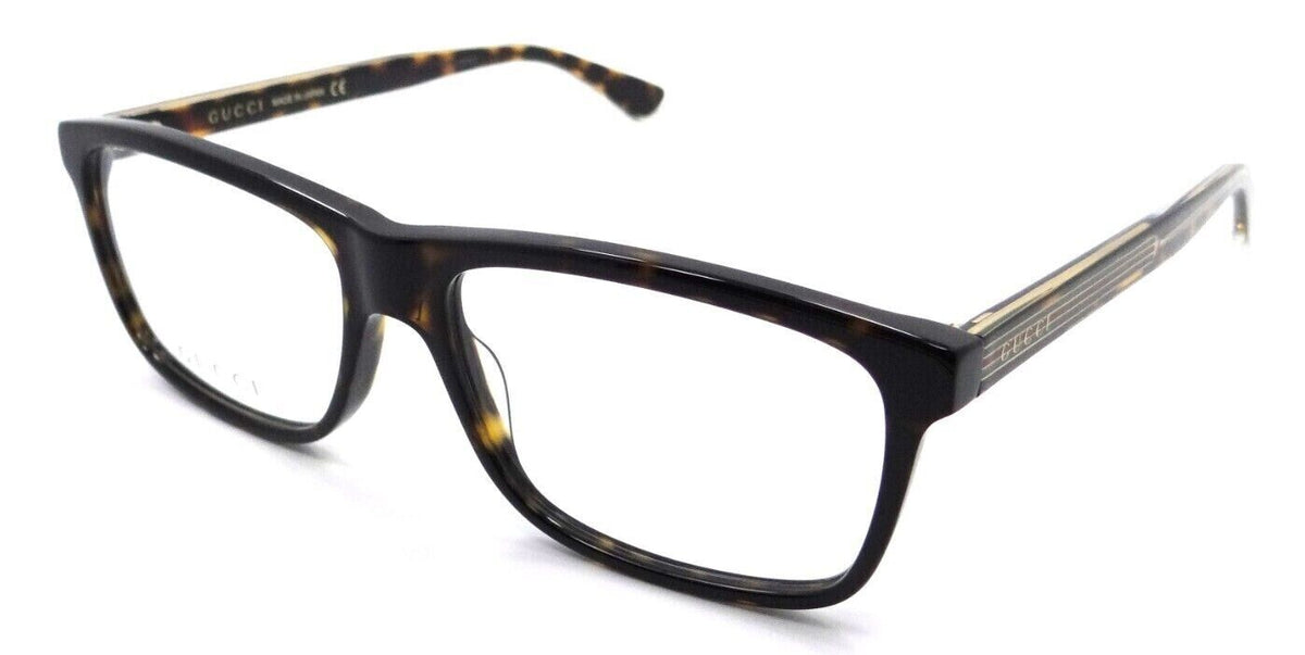 Gucci Eyeglasses Frames GG0384O 005 57-16-145 Havana Made in Japan-889652176758-classypw.com-1