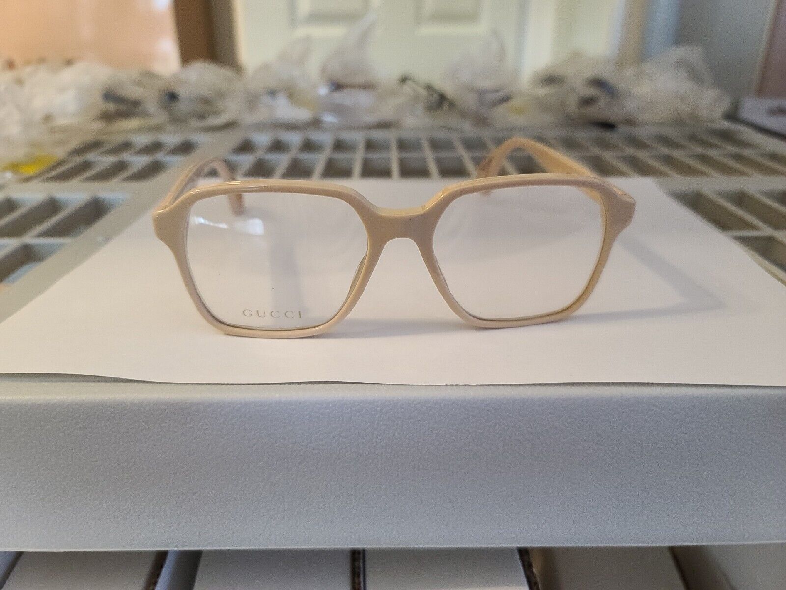 Gucci Eyeglasses Frames GG0469O 003 56-18-145 Ivory Made in Italy-889652201443-classypw.com-8