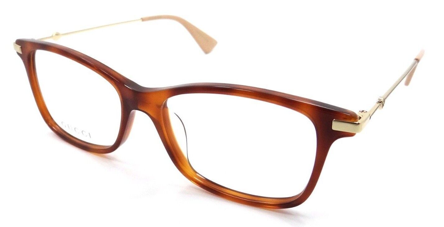 Gucci Eyeglasses Frames GG0513OA 009 55-17-145 Havana / Gold Made in Japan-889652237121-classypw.com-1