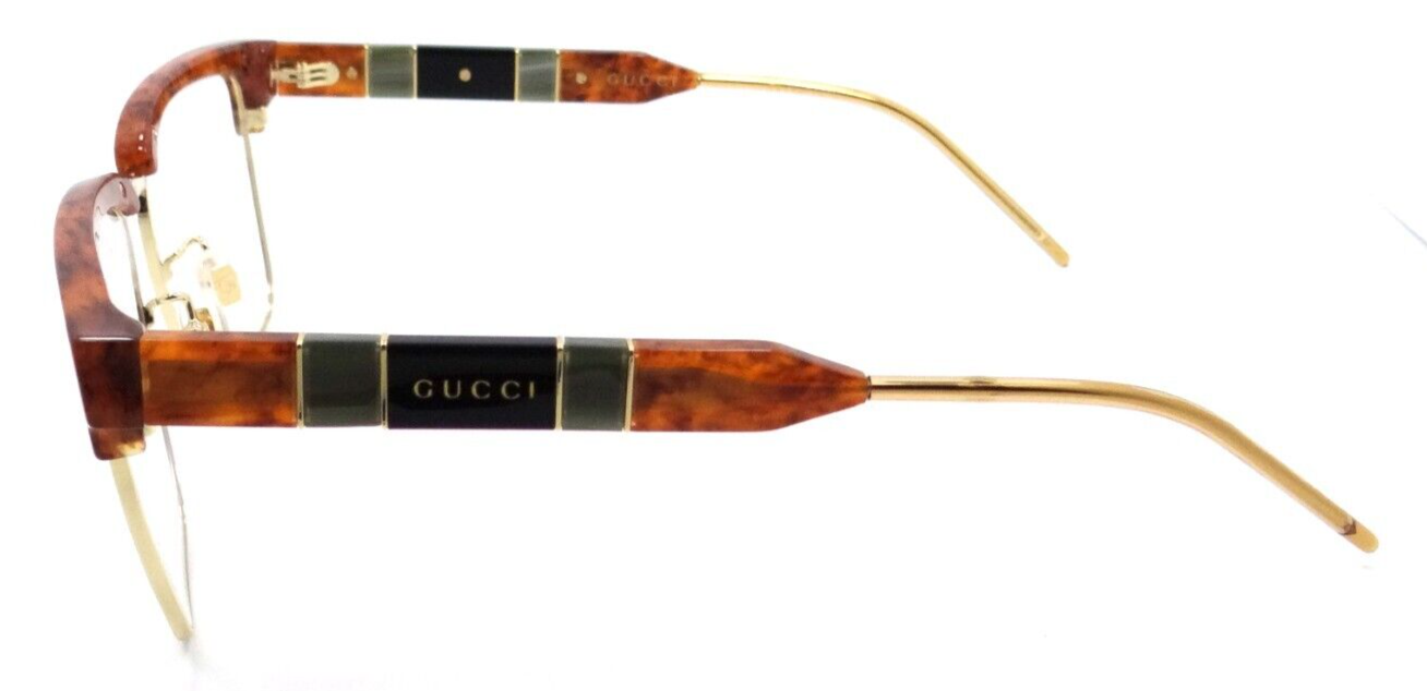 Gucci Eyeglasses Frames GG0605O 008 56-16-145 Havana / Gold Made in Japan-889652290638-classypw.com-3