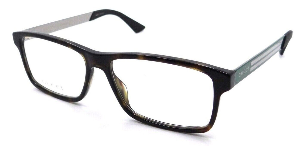 Gucci Eyeglasses Frames GG0692O 005 57-16-150 Havana / Green Made in Italy-889652277875-classypw.com-1