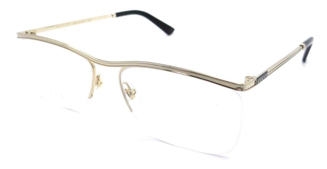 Gucci Eyeglasses Frames GG0823OA 001 57-17-145 Gold Made in Italy