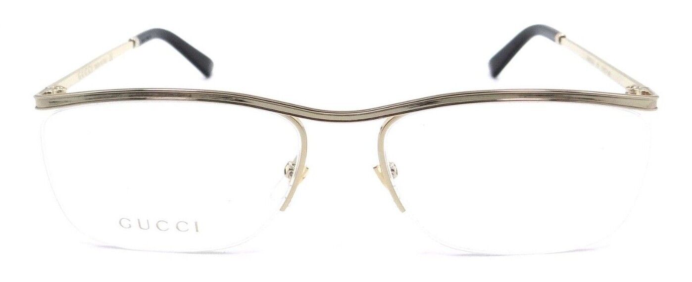 Gucci Eyeglasses Frames GG0823OA 001 57-17-145 Gold Made in Italy