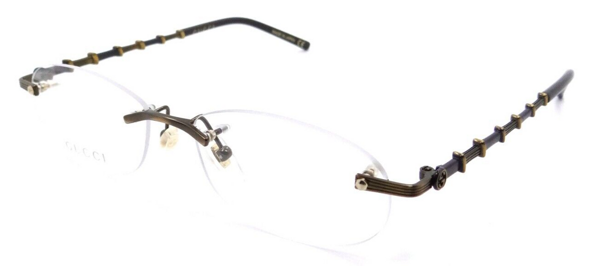 Gucci Eyeglasses Frames GG0857OJ 002 52-16-135 Antique Gold Made in Japan-889652312194-classypw.com-1