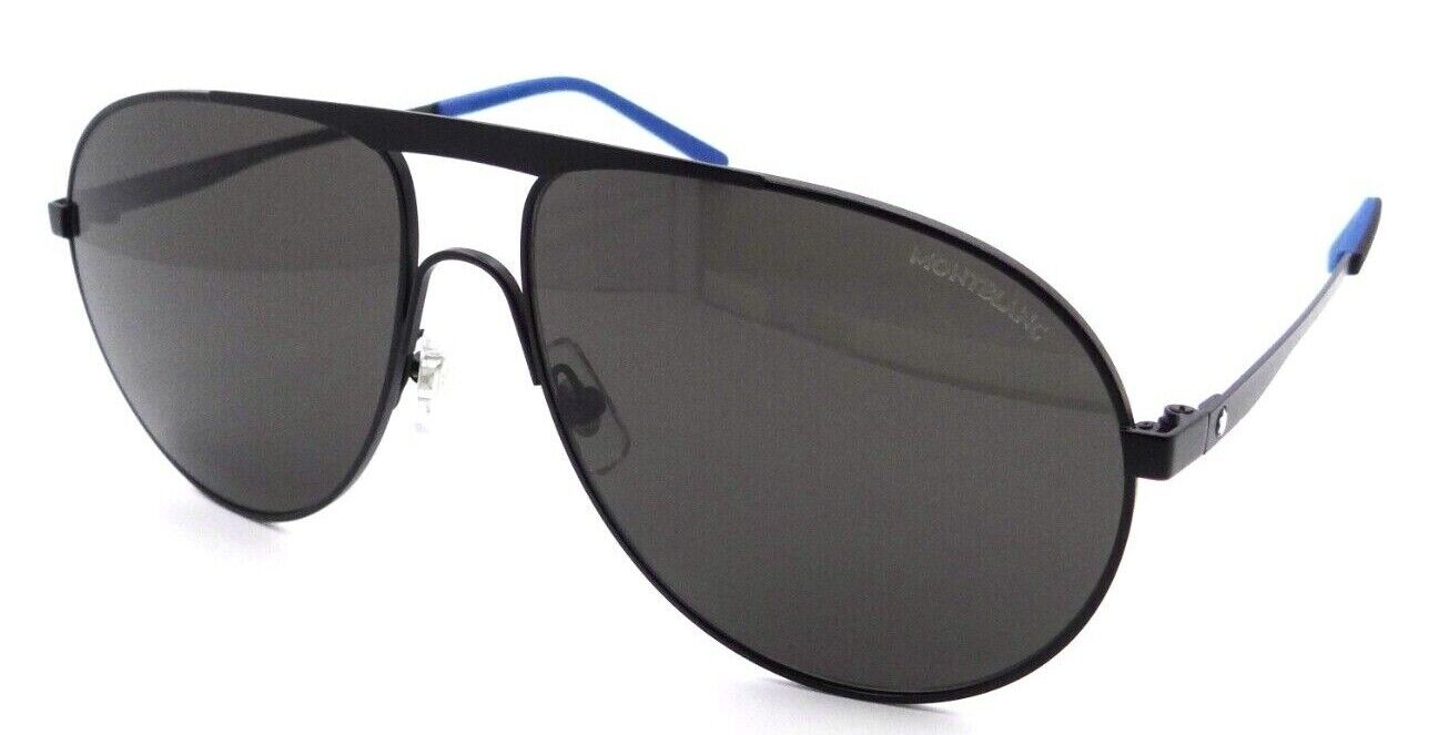 Montblanc Sunglasses MB0119S 001 61-15-145 Black / Grey Made in Italy-889652305400-classypw.com-1