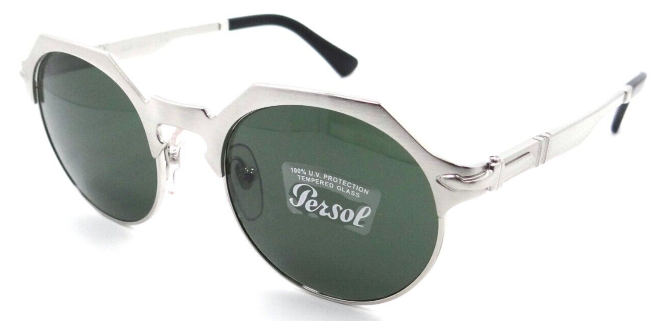 Persol Sunglasses PO 2488S 1114/31 48-19-140 Brushed Silver / Green Italy-8056597546621-classypw.com-1