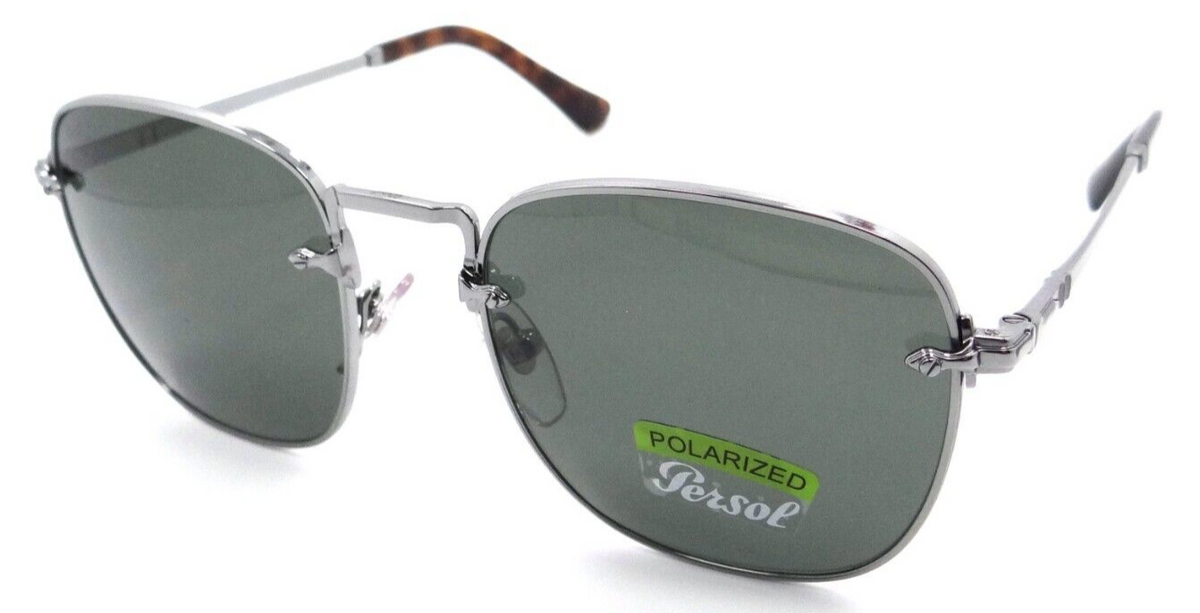 Persol Sunglasses PO 2490S 513/58 54-20-145 Gunmetal / Green Polarized Italy-8056597598095-classypw.com-1