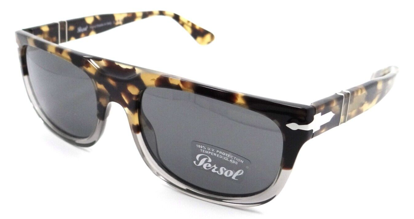 Persol Sunglasses PO 3271S 1130/B1 55-19-145 Brown Tortoise - Grey / Dark Grey-8056597528764-classypw.com-1