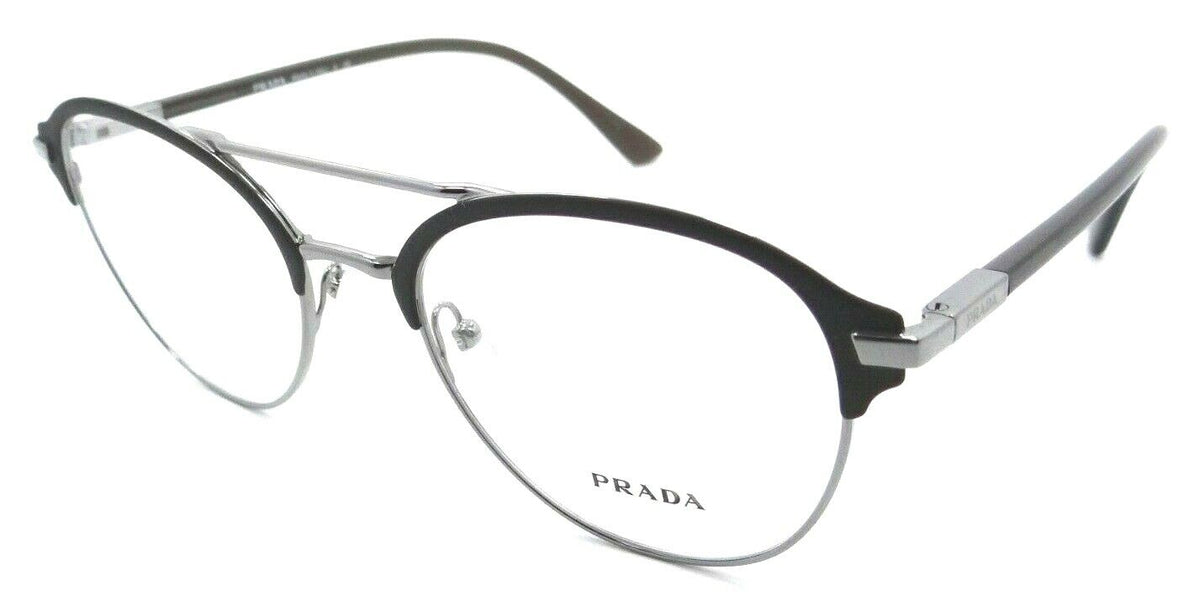 Prada Eyeglasses Frames PR 61WV 02Q-1O1 51-20-145 Matte Brown / Gunmetal Italy-8056597380195-classypw.com-1