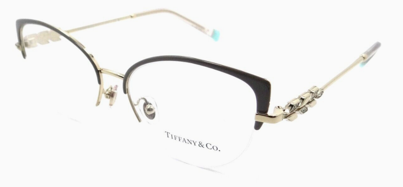 Tiffany & Co Eyeglasses Frames TF 1145B 6171 54-16-140 Grey Camel on Pale Gold-8056597602488-classypw.com-1