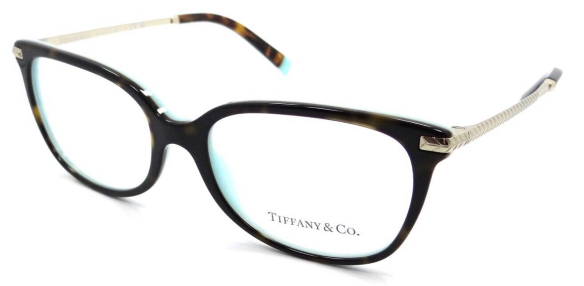 Tiffany &amp; Co Eyeglasses Frames TF 2221 8134 52-16-140 Havana on Blue Italy-8056597600538-classypw.com-1