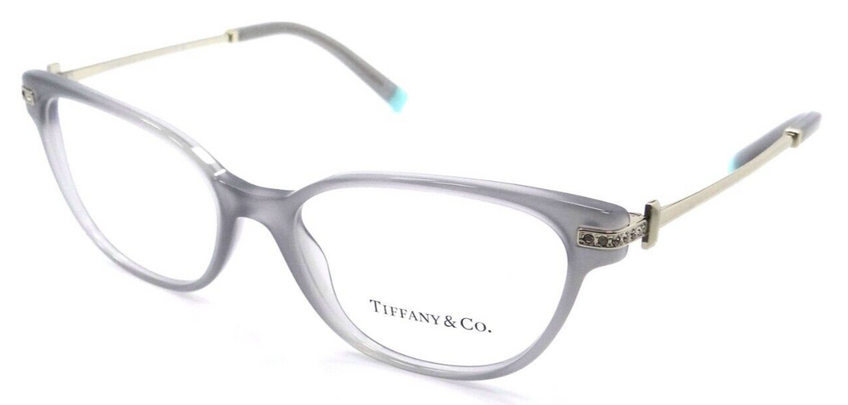 Tiffany &amp; Co Eyeglasses Frames TF 2223B 8257 52-16-140 Opal Grey Made in Italy-8056597667111-classypw.com-1