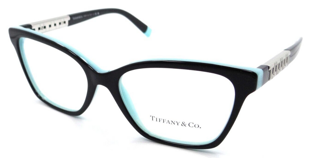 Tiffany &amp; Co Eyeglasses Frames TF 2228 8055 52-16-140 Black on Blue Italy-8056597750981-classypw.com-1