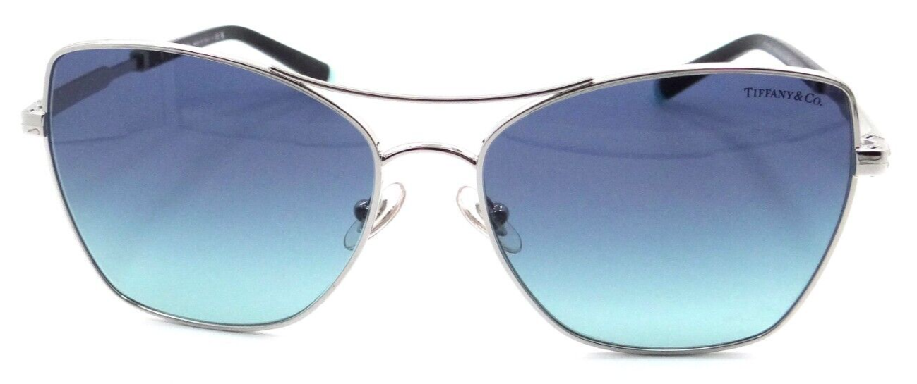 Tiffany & Co Sunglasses TF 3084 60019S 59-16-145 Silver / Azure Gradient Blue-8056597603447-classypw.com-2