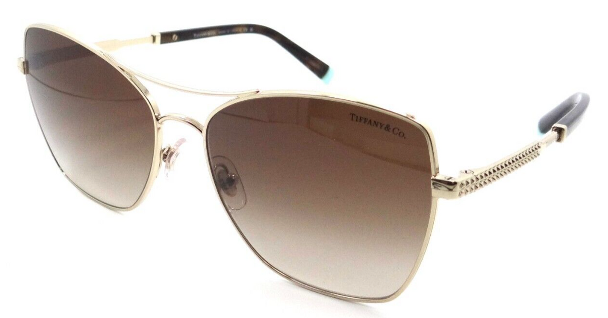 Tiffany &amp; Co Sunglasses TF 3084 60213B 59-16-145 Pale Gold / Brown Gradient-8056597603485-classypw.com-1