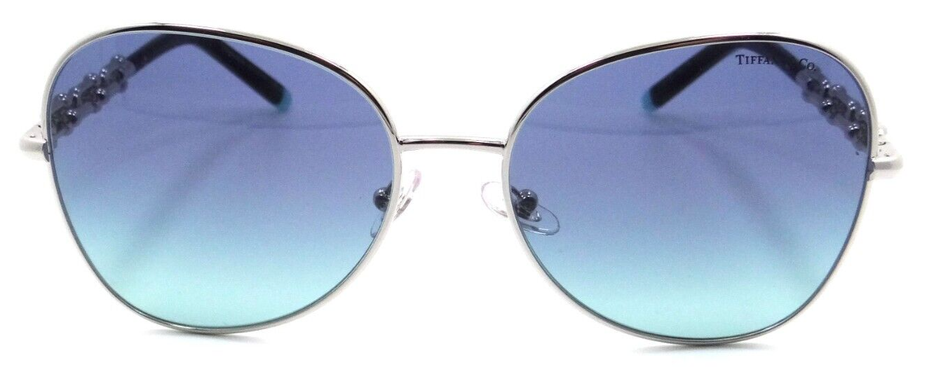 Tiffany & Co Sunglasses TF 3086 60019S 57-17-140 Silver / Azure Gradient Blue-8056597751865-classypw.com-2