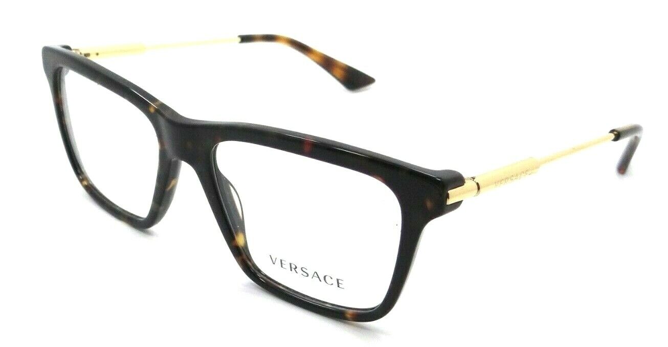 Versace Eyeglasses Frames VE 3308 108 53-17-145 Dark Havana Made in Italy