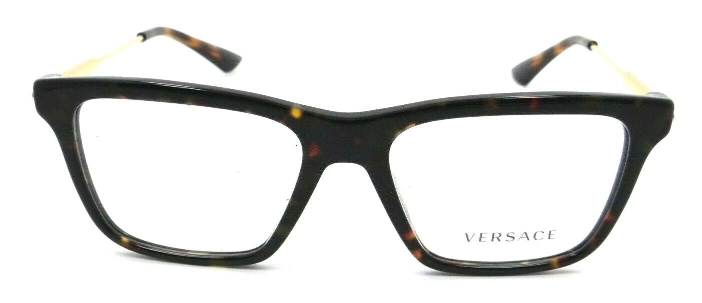 Versace Eyeglasses Frames VE 3308 108 53-17-145 Dark Havana Made in Italy