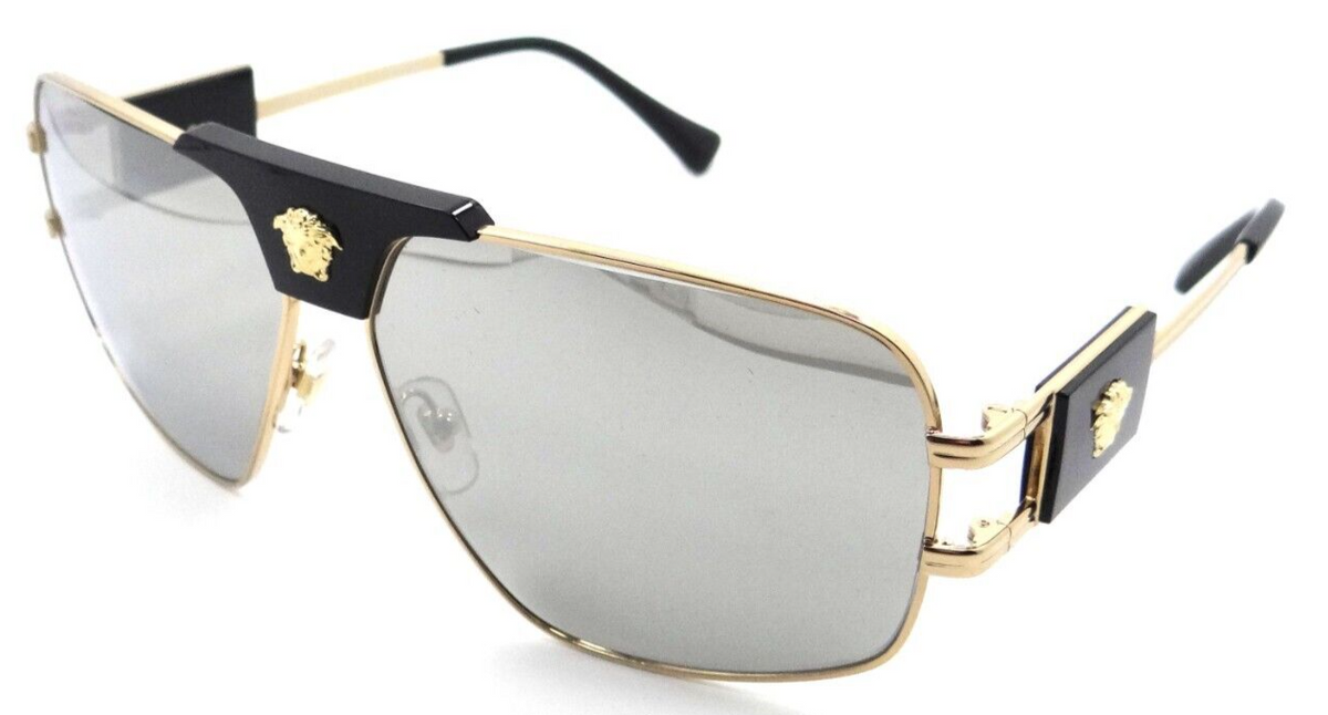 Versace Sunglasses VE 2251 1002/6G 63-12-145 Gold / Light Grey Mirror Silver