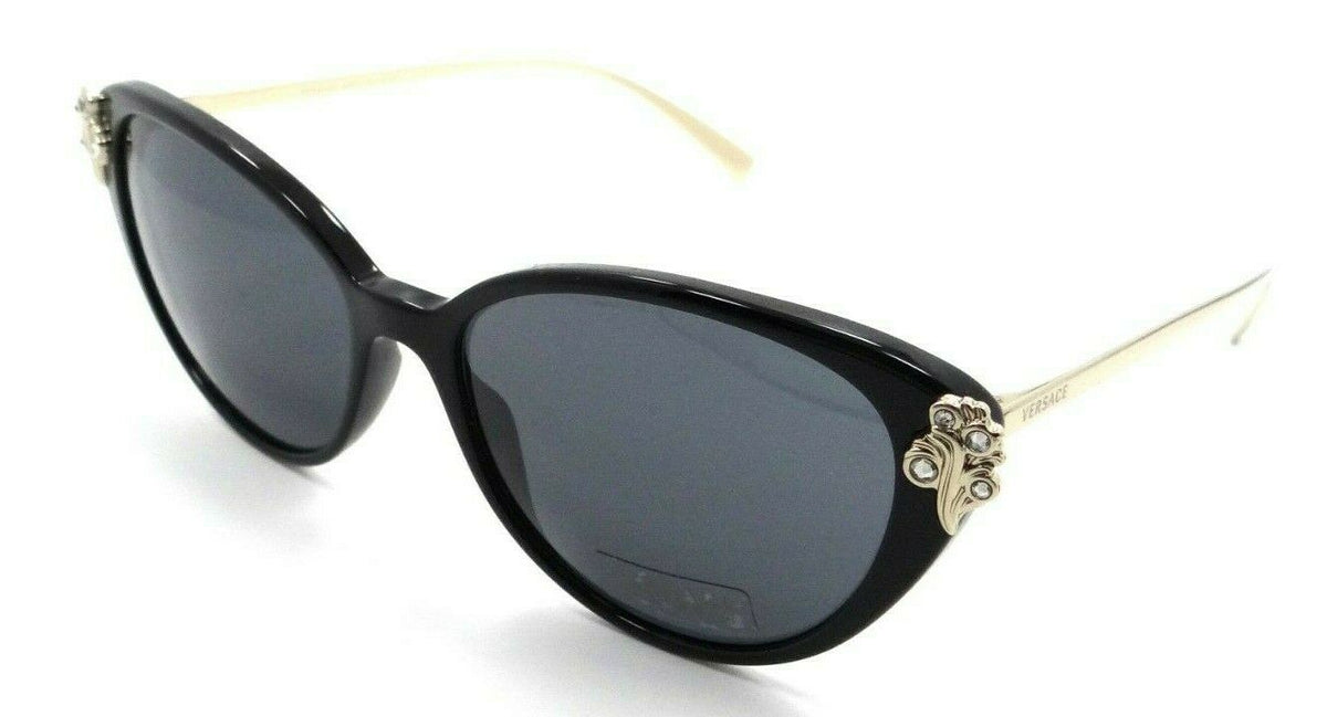 Versace Sunglasses VE 4351B GB1/87 55-16-140 Black - Gold / Grey Made in Italy-8053672890105-classypw.com-1